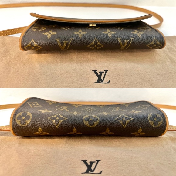 ❤️SOLD❤️ Auth LOUIS VUITTON Vintage Pochette Twin PM Monogram Bag - Picture 7 of 17
